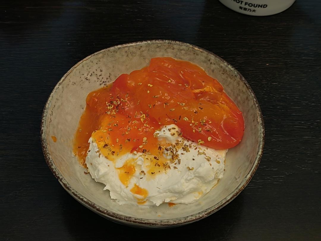 甜柿子奇亚籽布丁