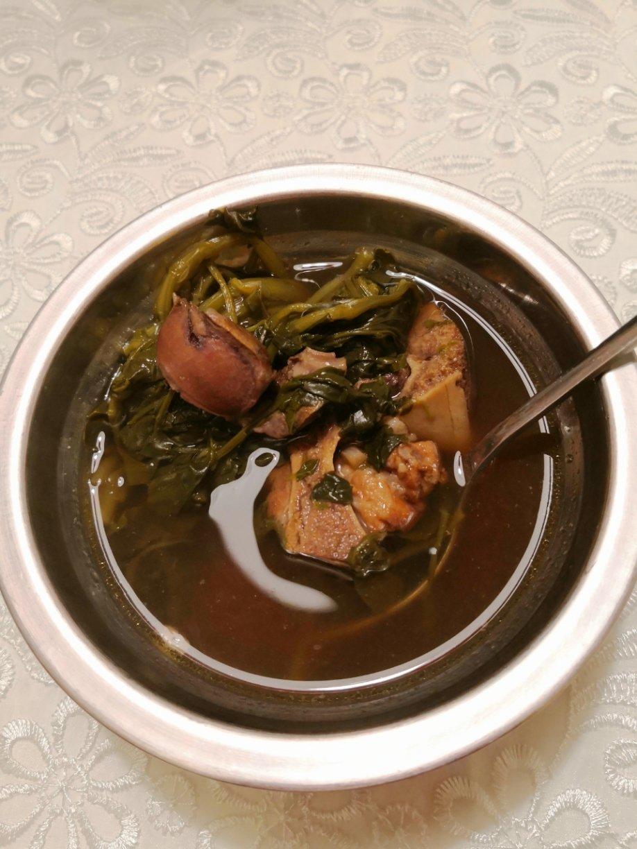 西洋菜鲜陈肾猪骨汤