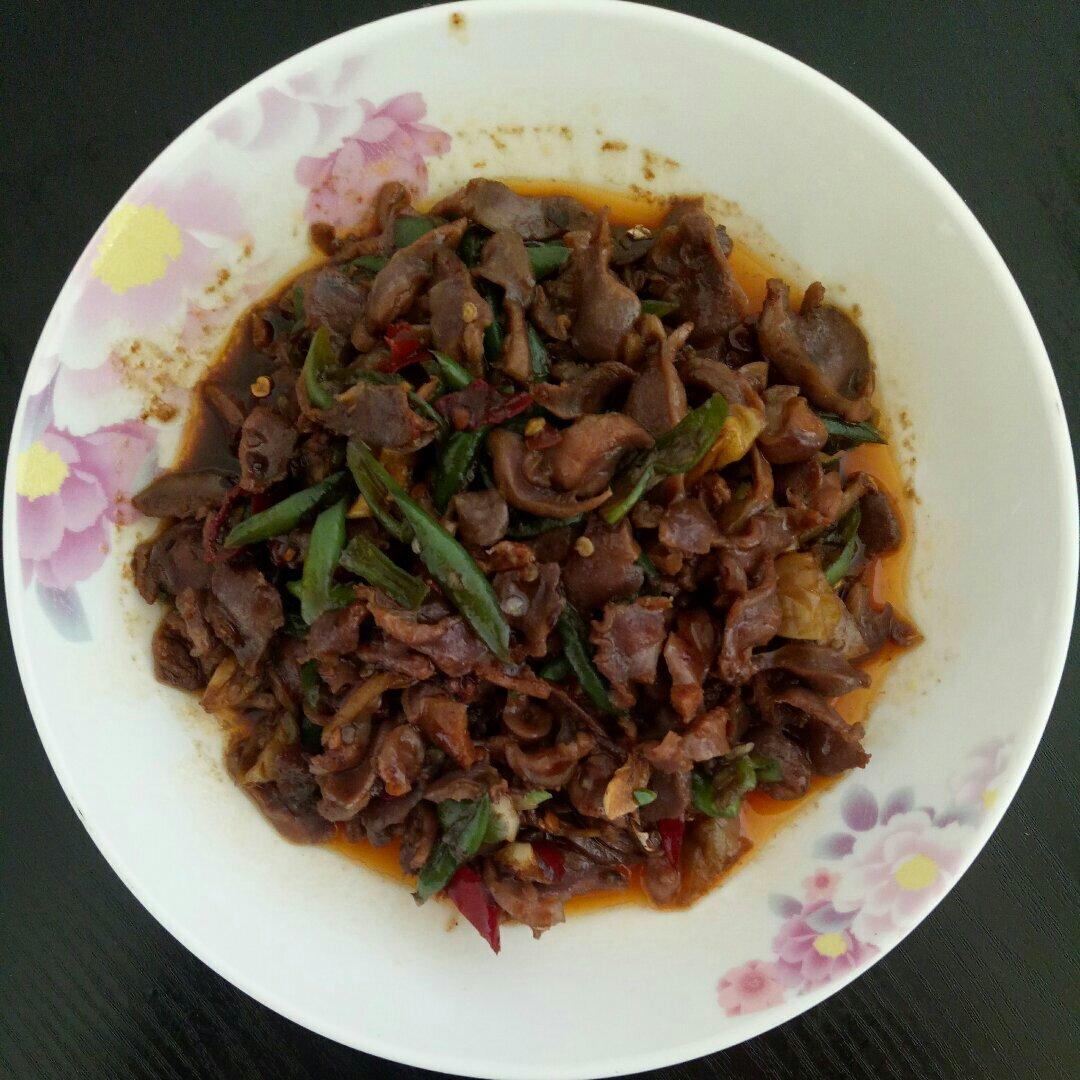 爆炒鸡胗
