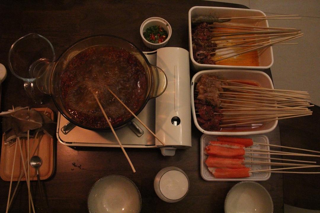 自制串串香（牛肉串，鸡肉串，猪肉串）