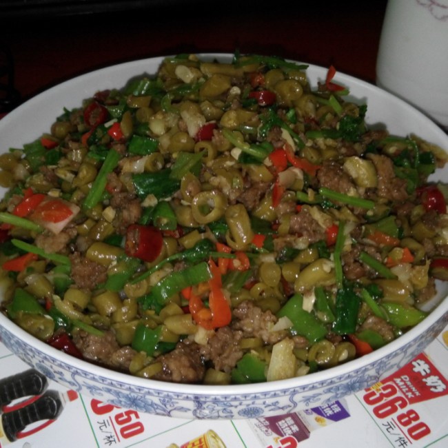 下饭菜－豇豆炒肉糜