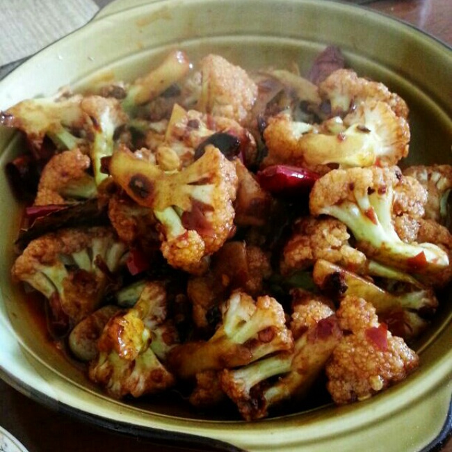 很“浪费”米饭的家常菜之一-------干锅菜花