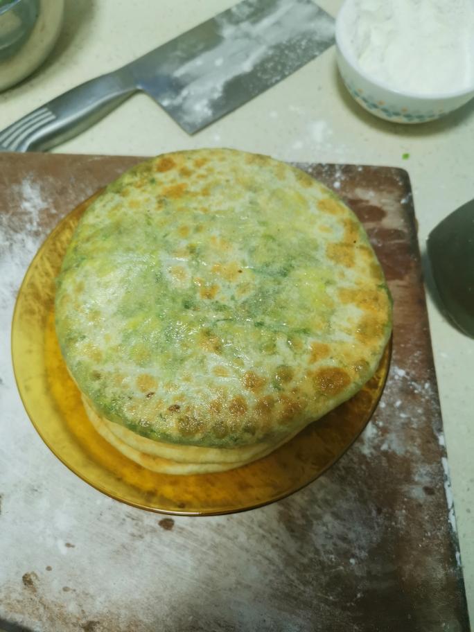 韭菜鸡蛋大饼