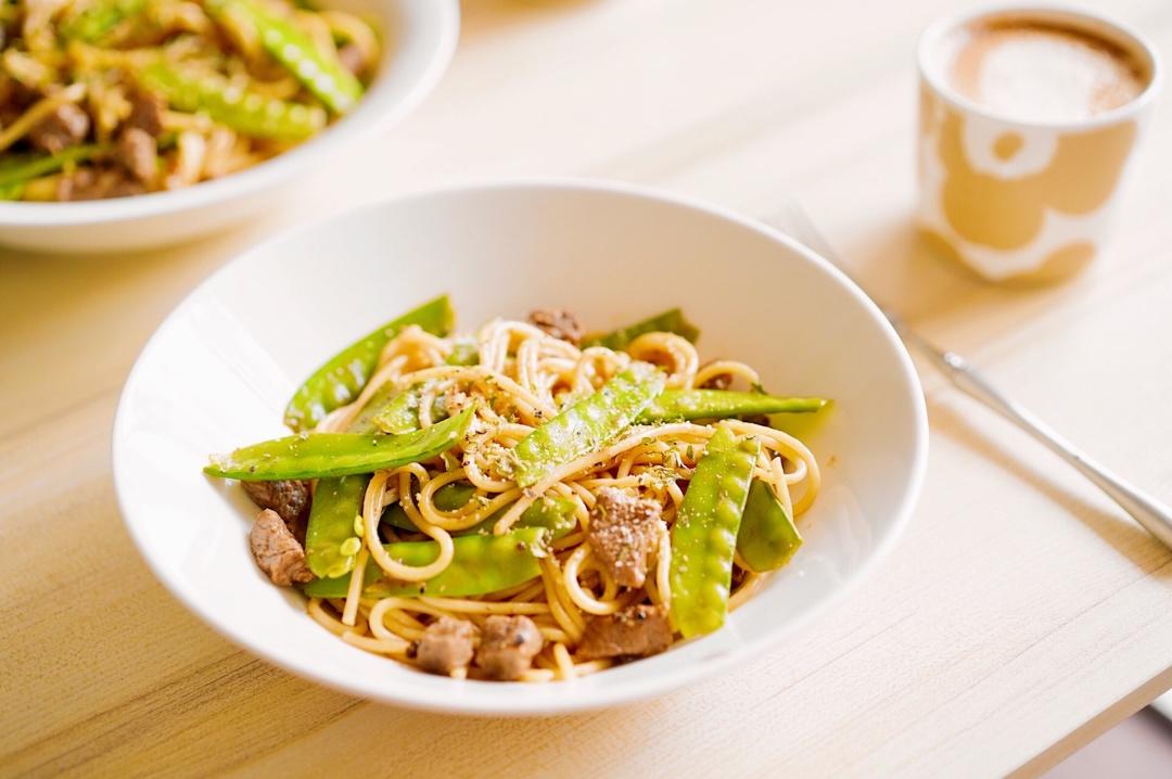 黑椒牛肉芦笋意面（减脂高蛋白）