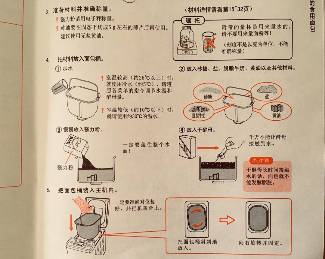 纯奶手撕吐司的做法 步骤1