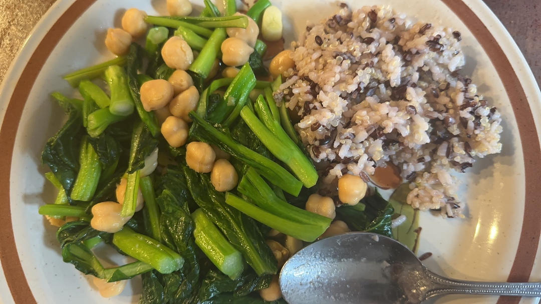 鹰嘴豆炒青菜