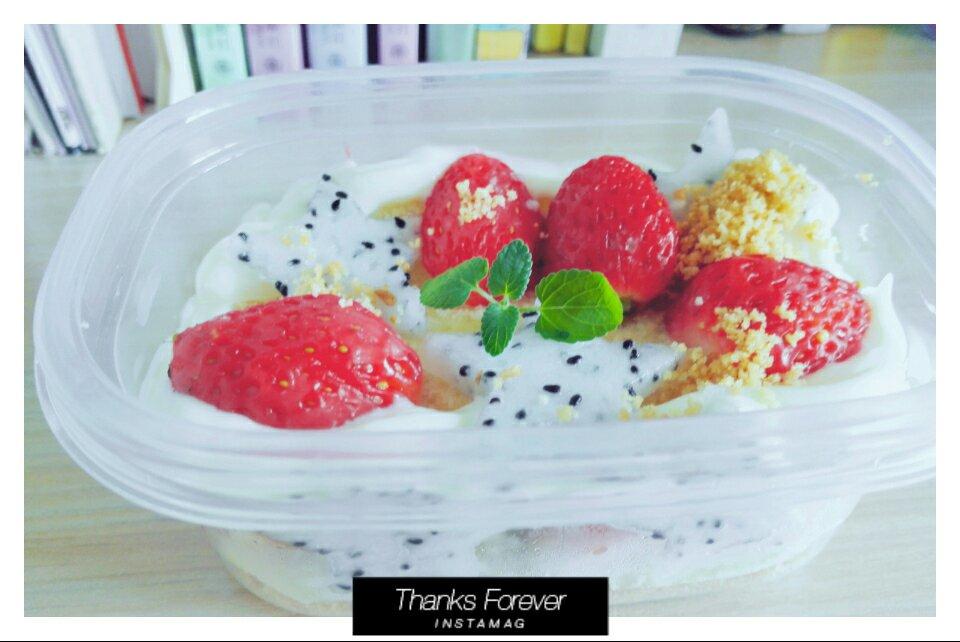 简单快手的便当饭盒水果盒子蛋糕