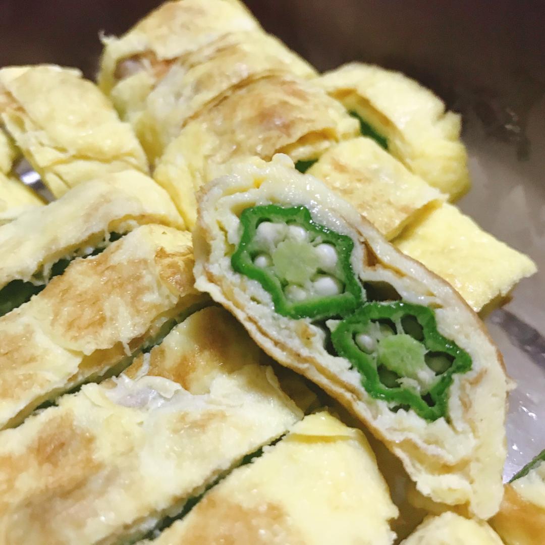 秋葵厚蛋烧