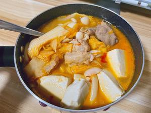 🌟 肥牛五花肉辣白菜豆腐煲⭐️的做法 步骤10