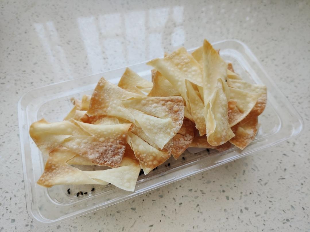 消耗馄饨皮做小零食薄脆免油炸