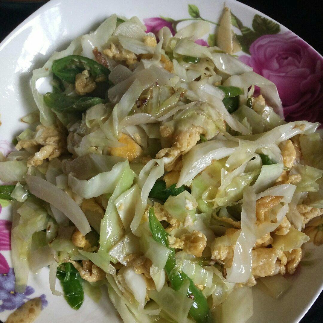莲花白炒鸡蛋