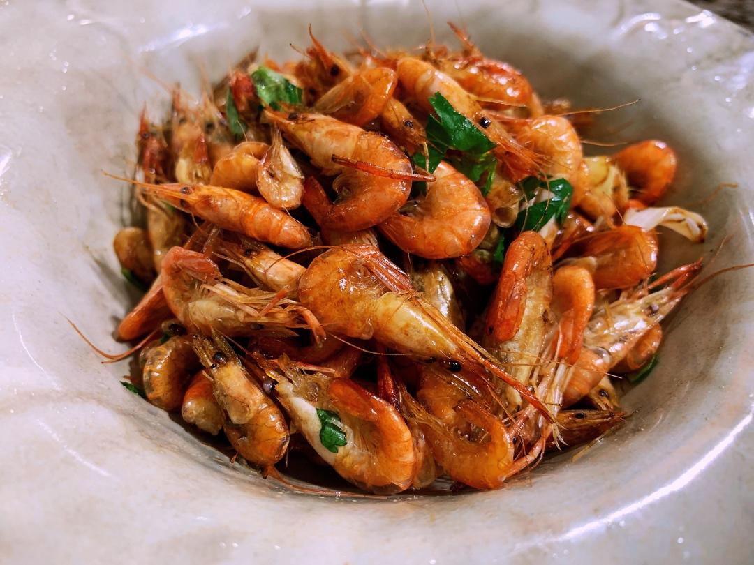 11晴做的干炒河虾