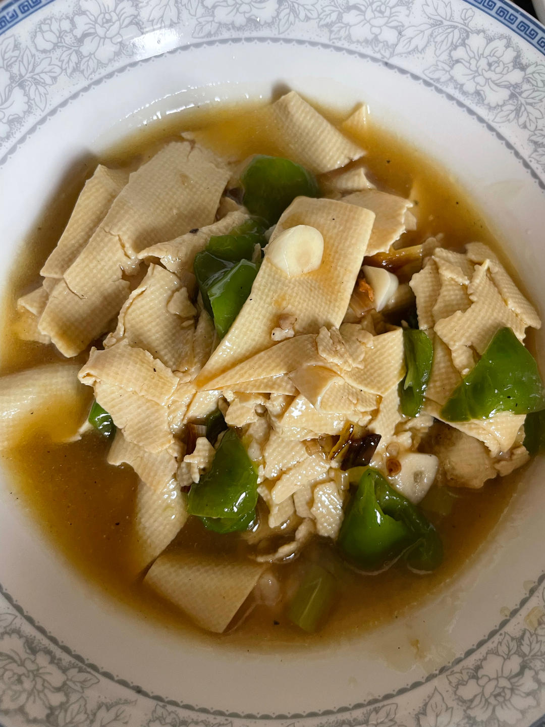 青椒干豆腐（餐馆版）