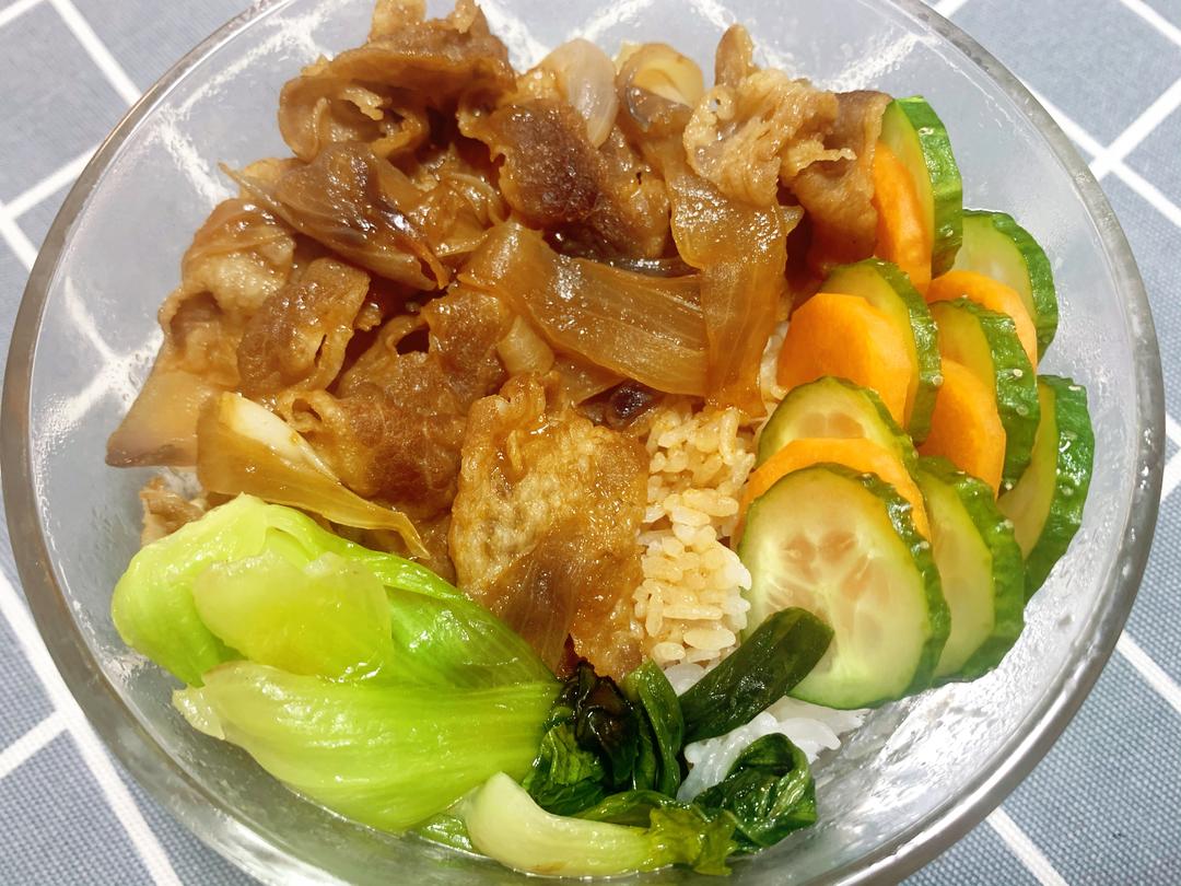 家庭版牛肉饭（牛丼饭）的做法 步骤4