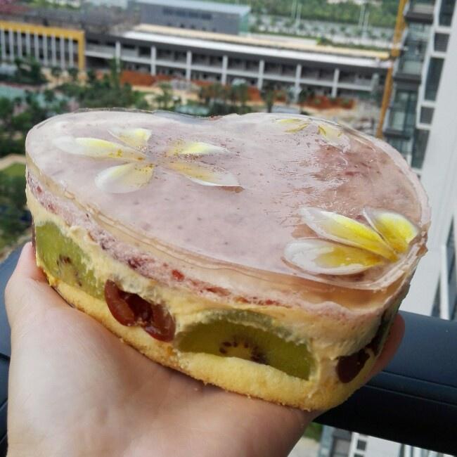芒果蔓越莓慕斯镜面蛋糕（6寸）