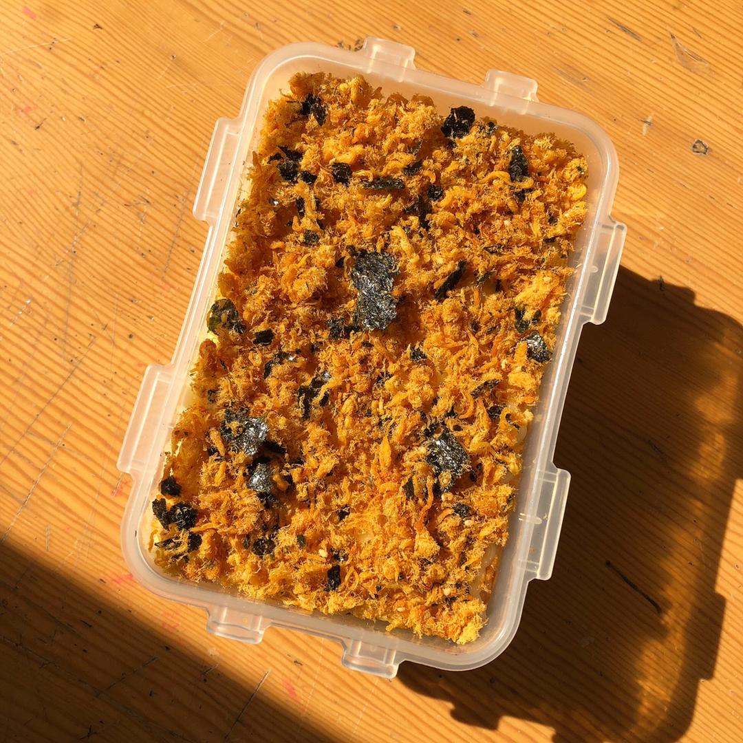 自制肉松沙拉蛋糕盒子