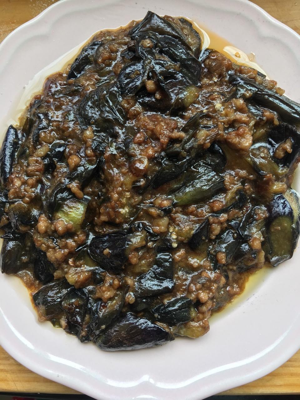 红烧肉沫茄子