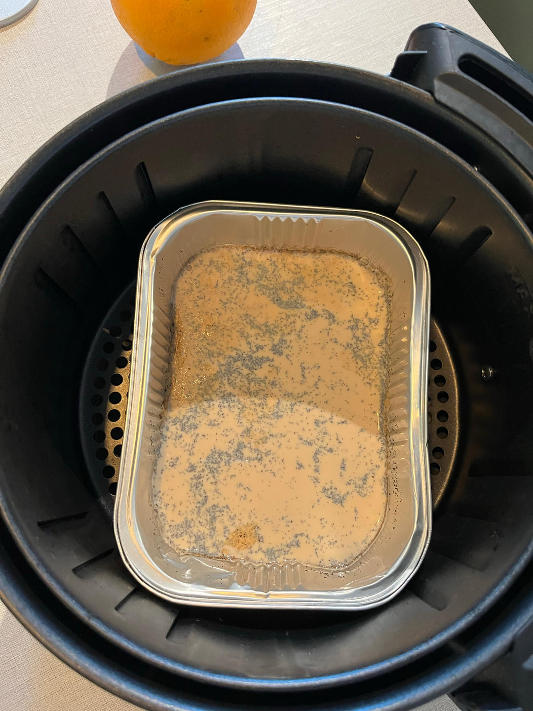 空气炸锅烤奶茶