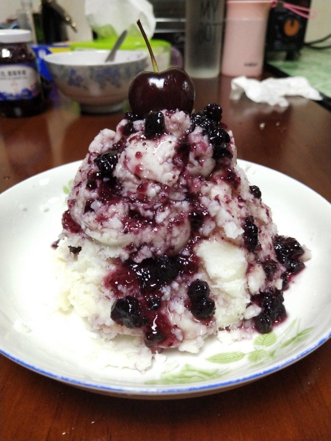 蓝莓山药泥