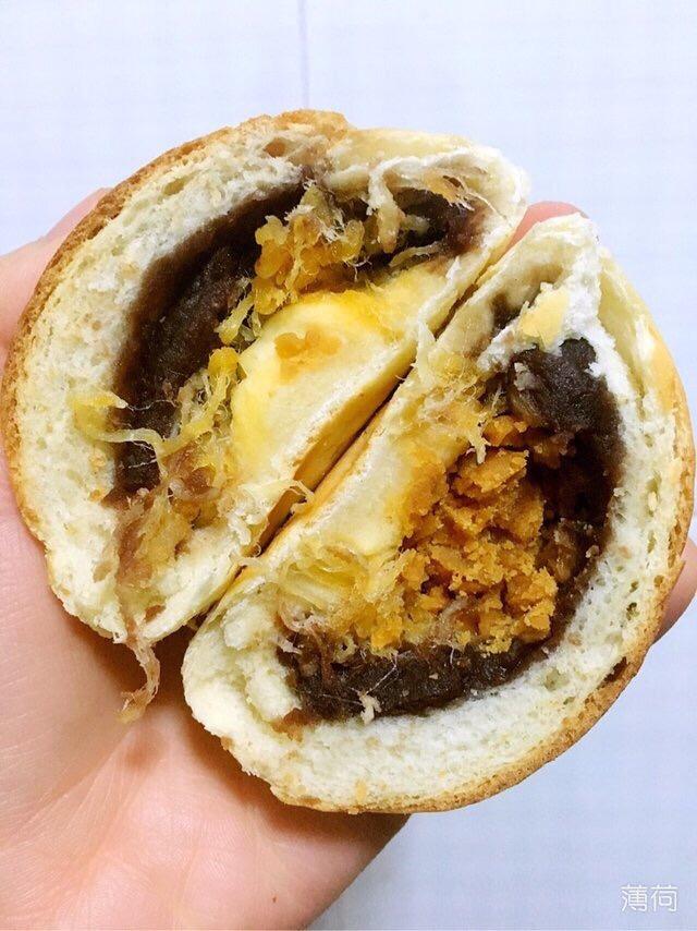 豆沙蛋黄面包～好吃到哭～