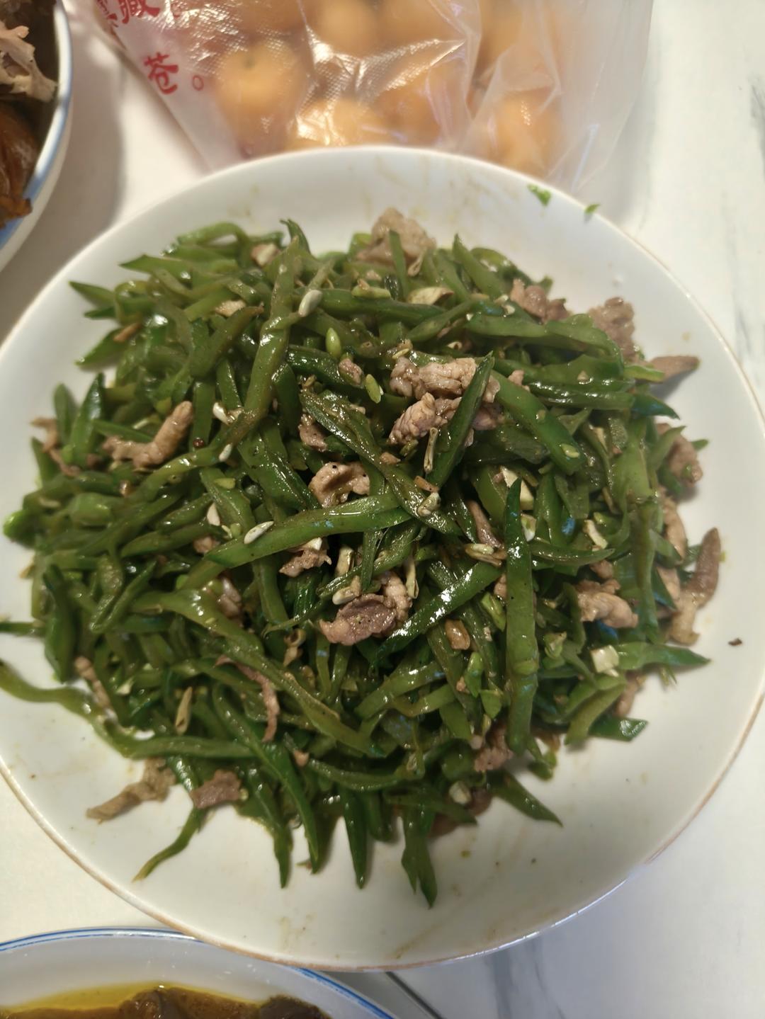 下饭爽口的小炒扁豆丝