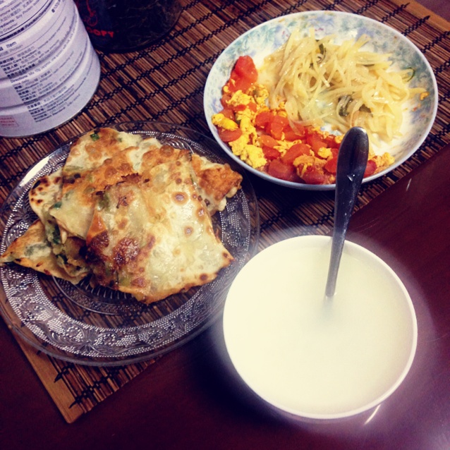 自制葱油饼