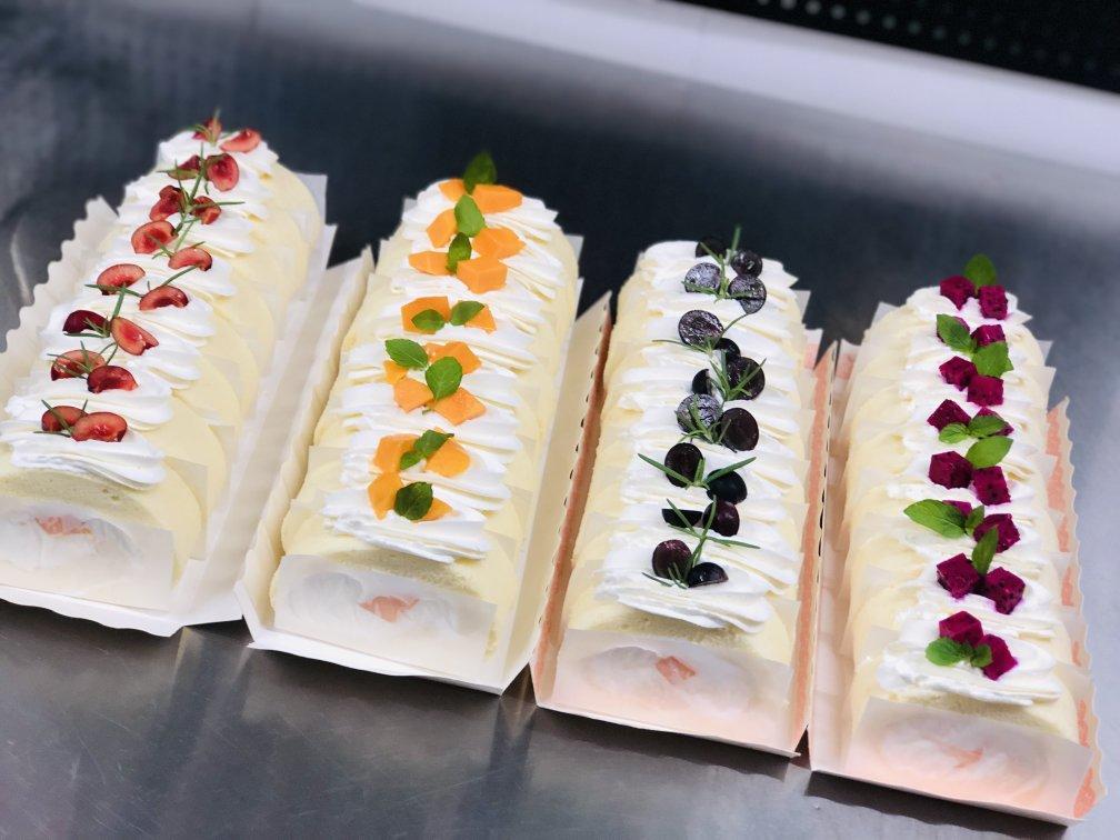 芒果戚风蛋糕卷