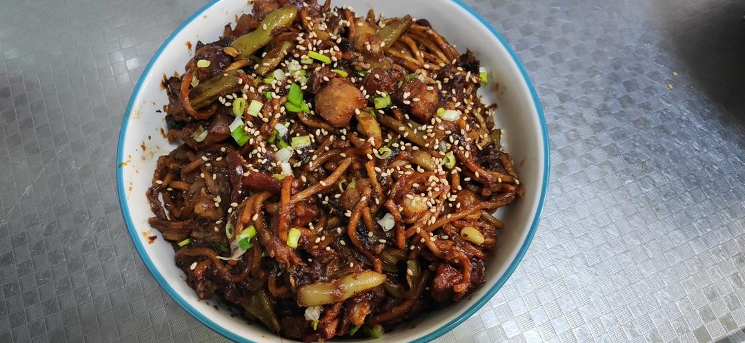 家常豆角焖面