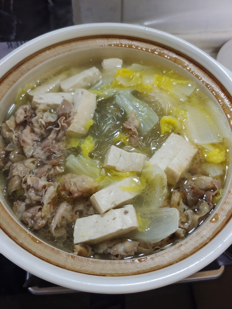 羊肉白菜豆腐粉丝汤的做法