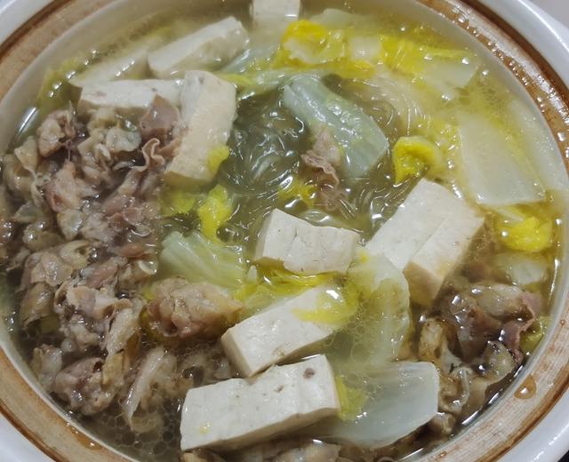 羊肉白菜豆腐粉丝汤