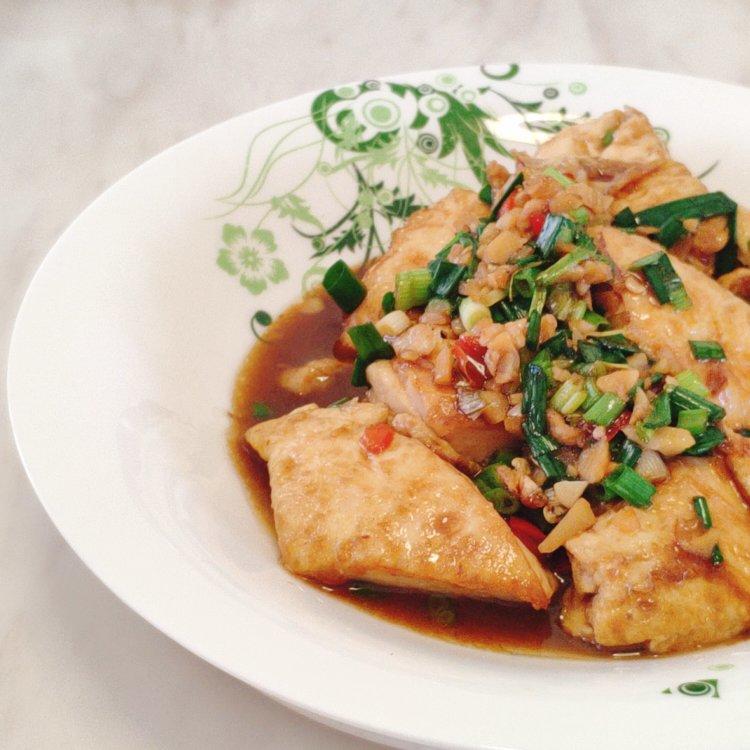 焖煎豆腐