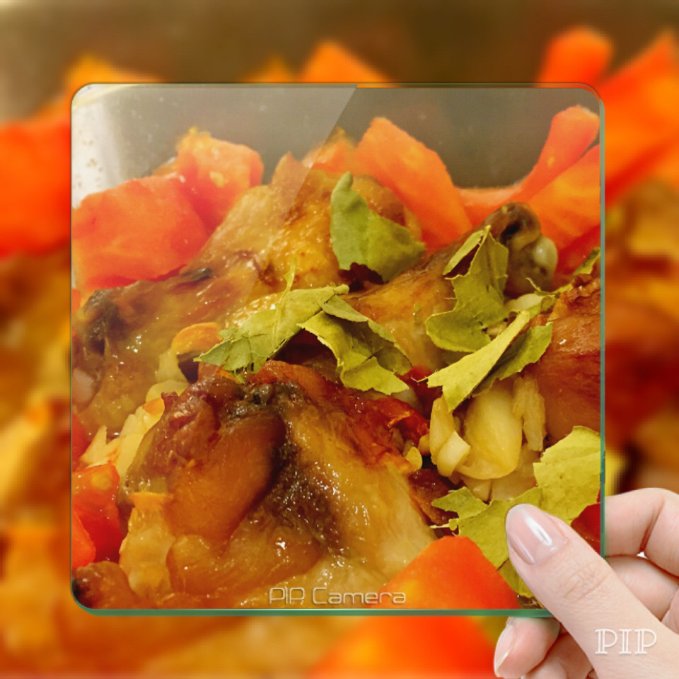 香蒜蕃茄烤鸡腿