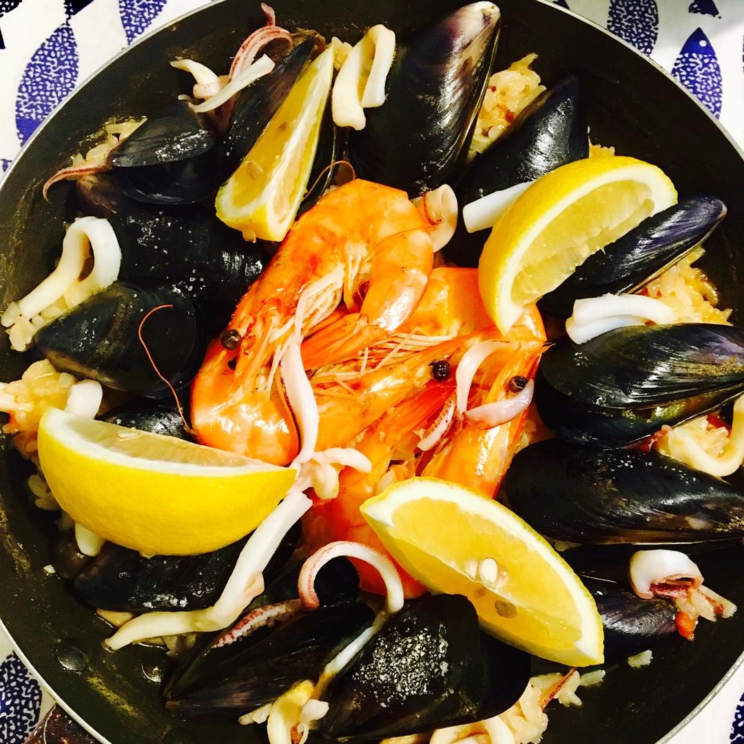 【曼食慢语】Seafood Paella 西班牙海鲜饭