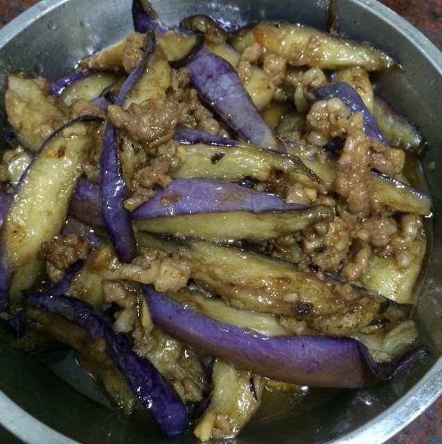 红烧肉沫茄子