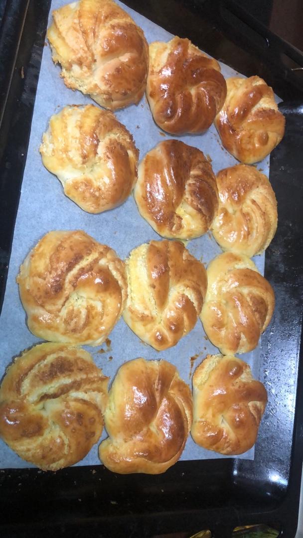 新手就能成功的【椰蓉面包卷】-手揉出膜