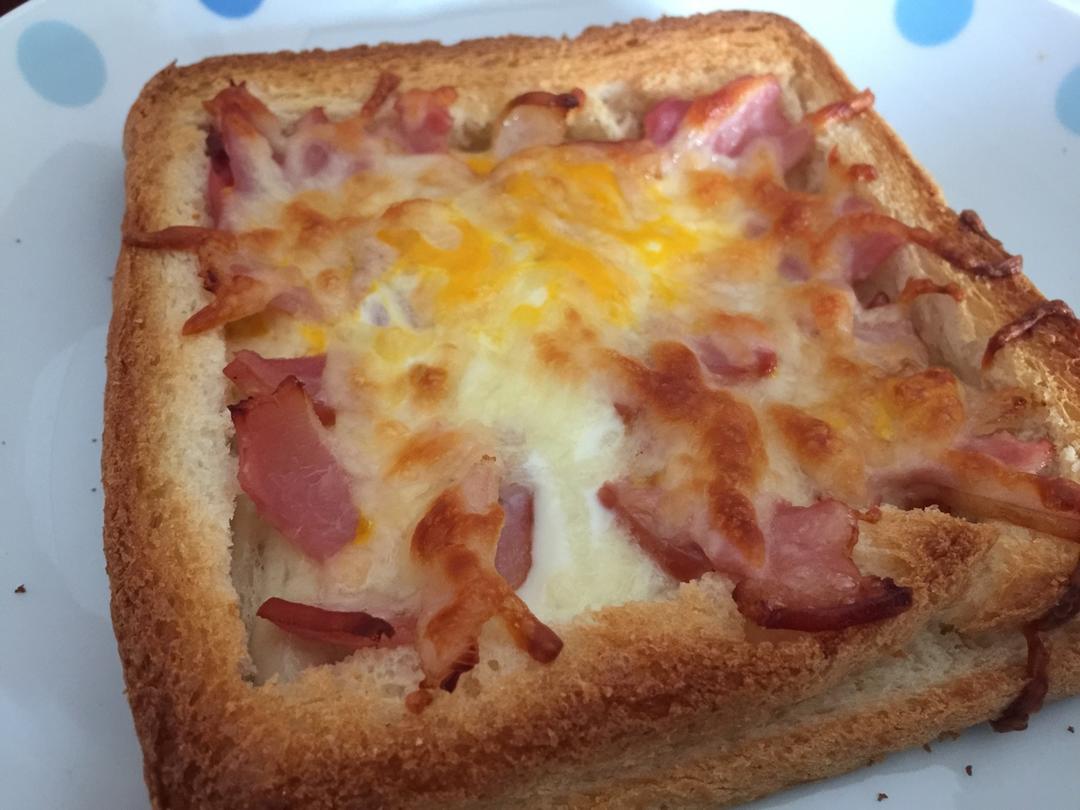 吐司培根小批萨