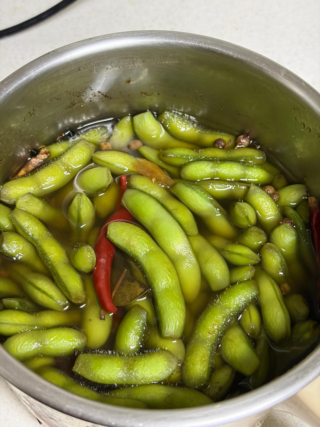 豪华版水煮毛豆