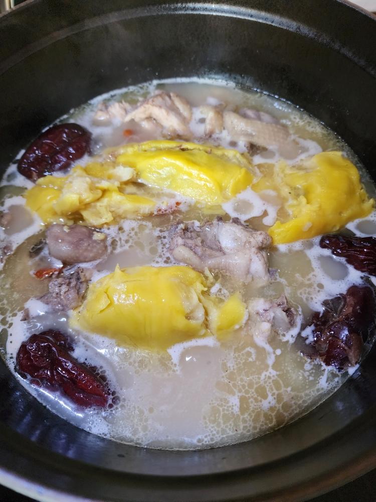 榴莲鸡煲
