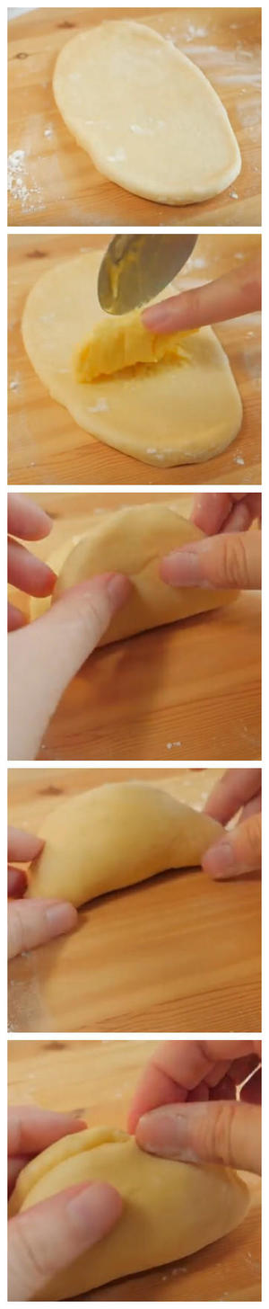 卡士达馅生煎面包的做法 步骤7