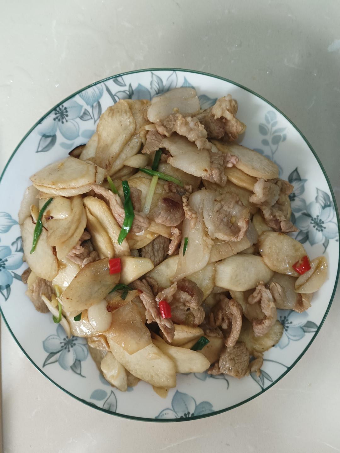 ㊙️茭白炒肉片，家常菜