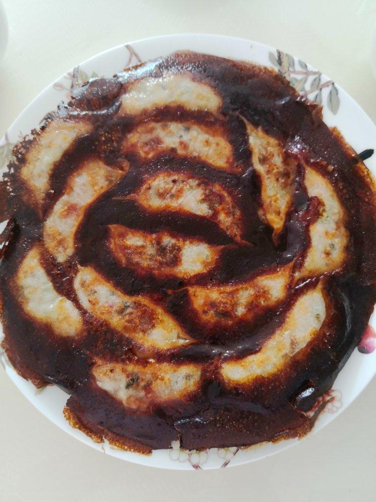 冰箱冷冻水饺做煎饺