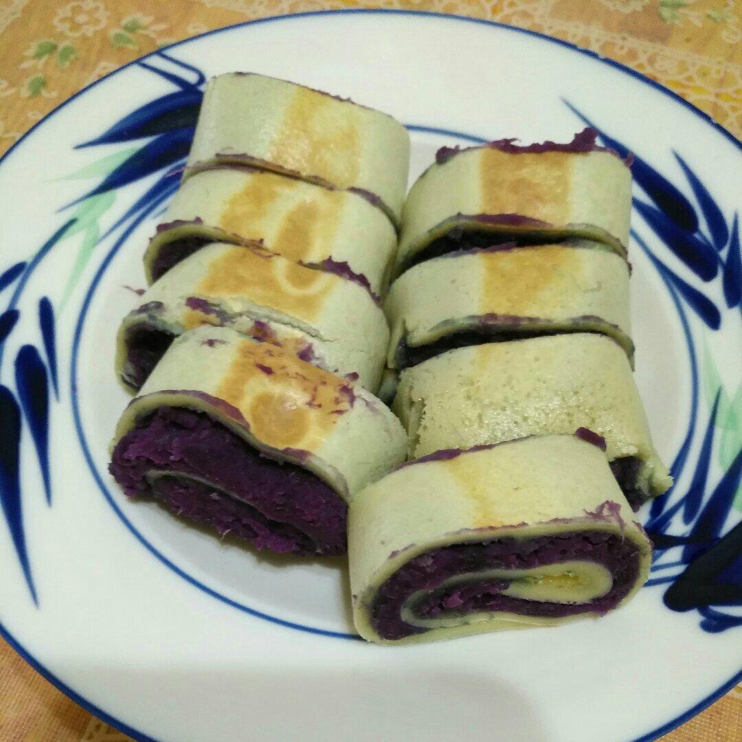 紫薯鸡蛋卷