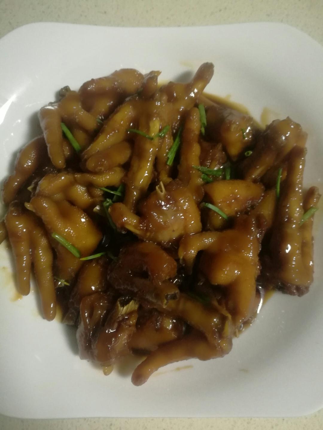 香辣烧鸡爪
