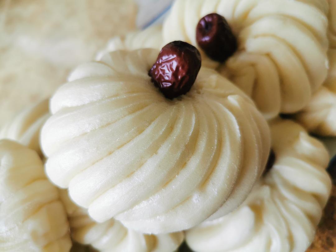 枣花馒头 造型馒头 好看又好吃 附细节视频详解