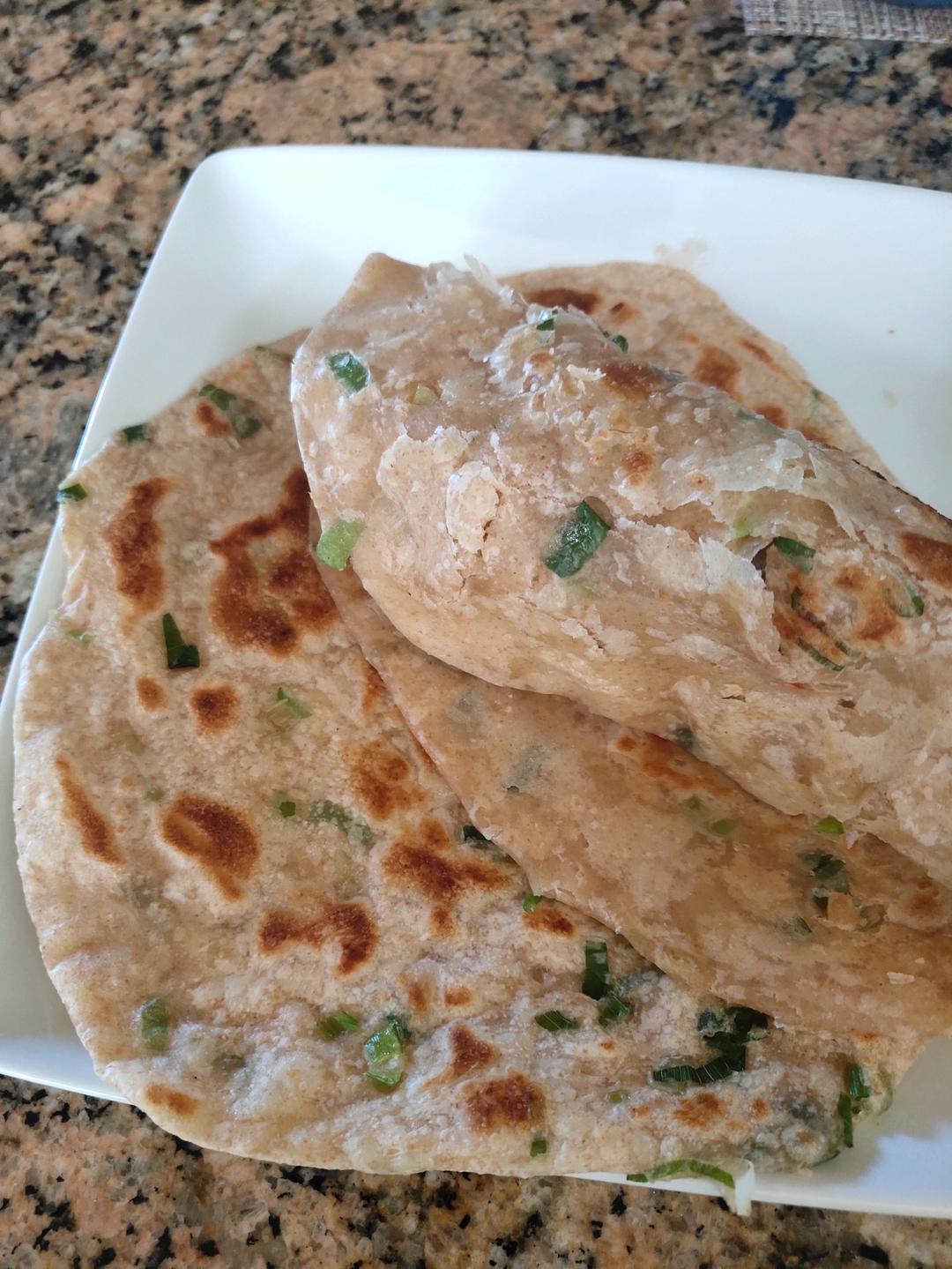 家常手撕饼（麻酱+葱油双拼）