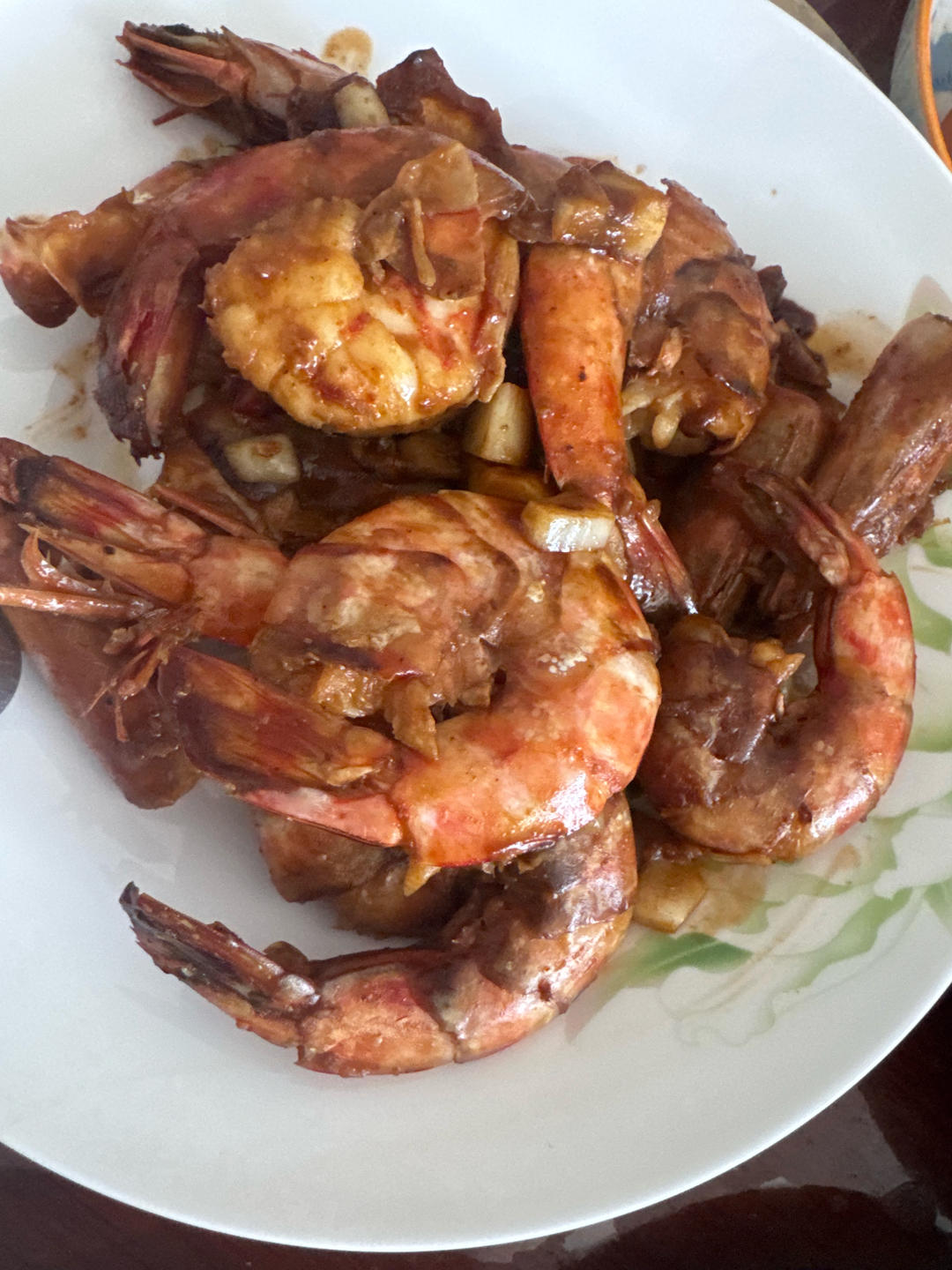 芥末大虾🦐好吃到舔手指