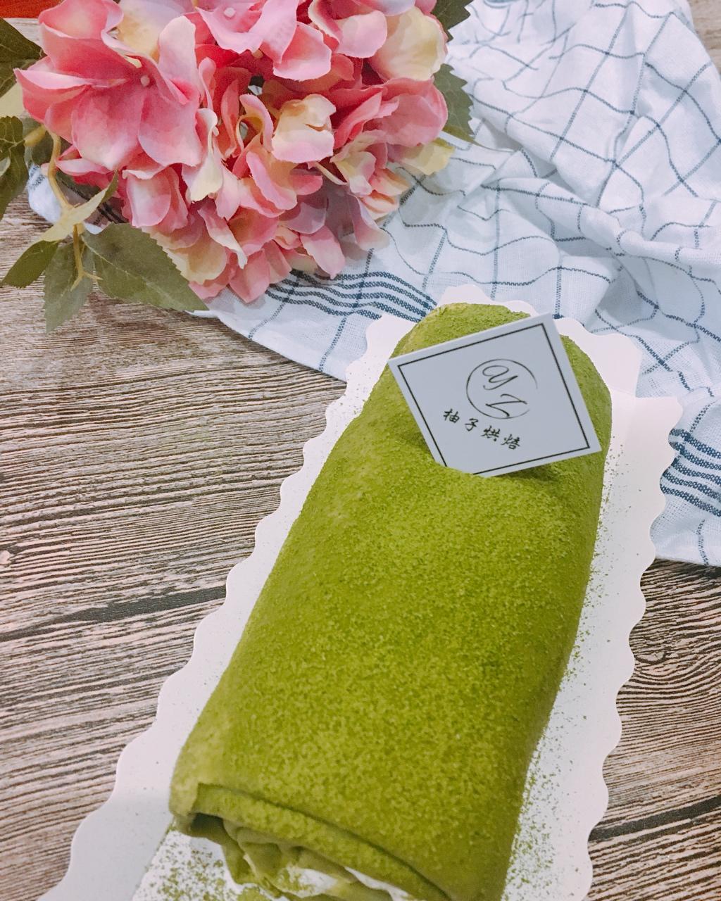网红食谱│抹茶毛巾卷