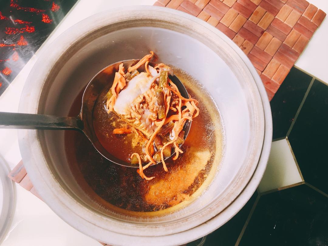虫草花煲瘦肉