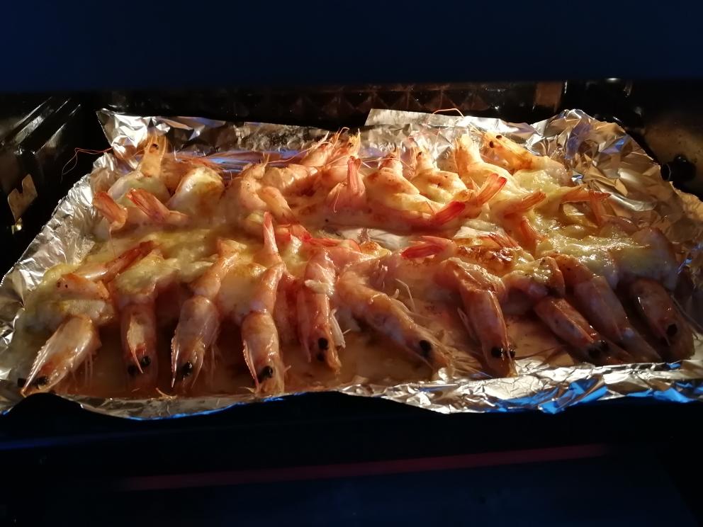 芝士焗虾(烤箱烤虾)的做法