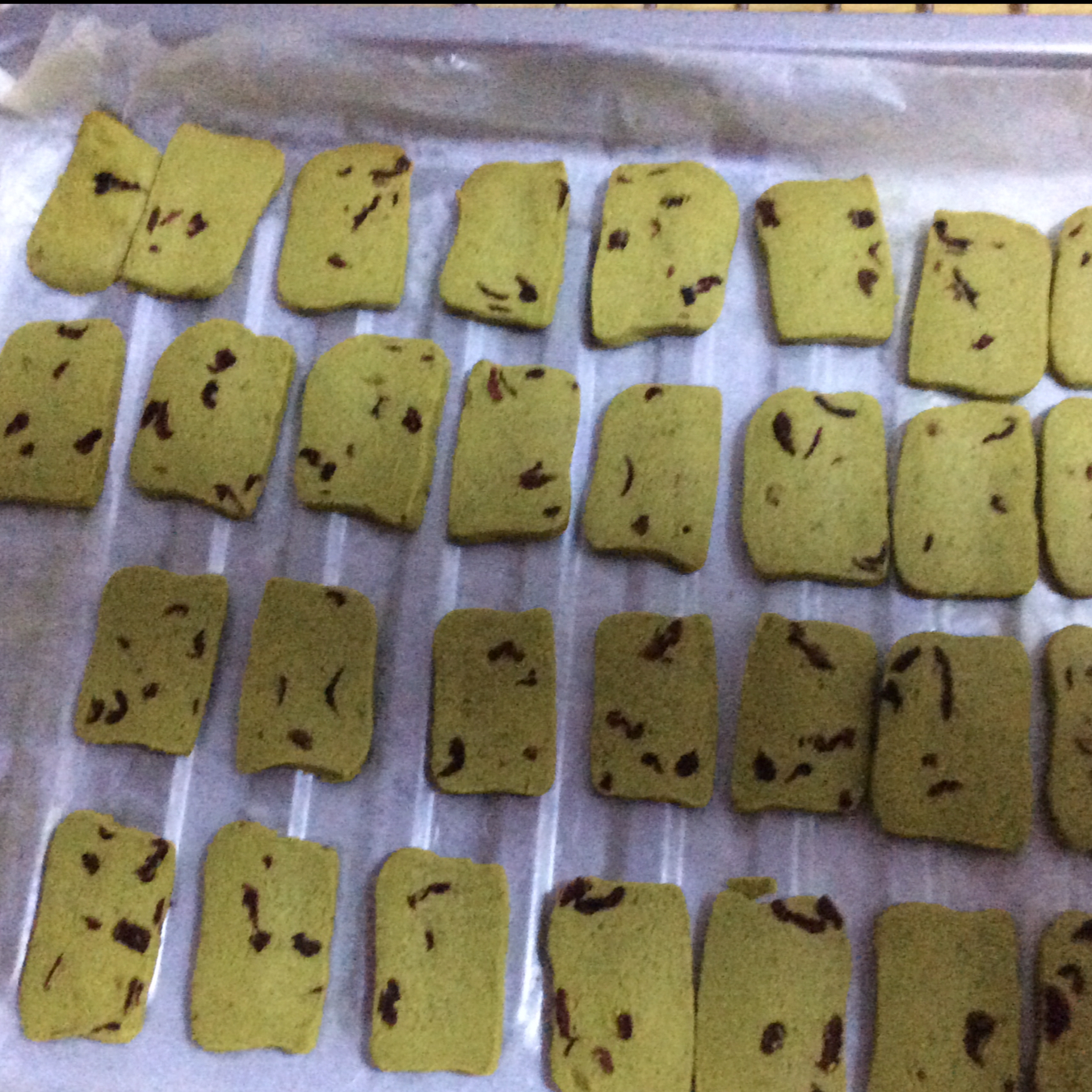 抹茶蔓越莓饼干